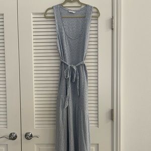 Lucky Brand Eliza Stripe Belted Maxi Dress